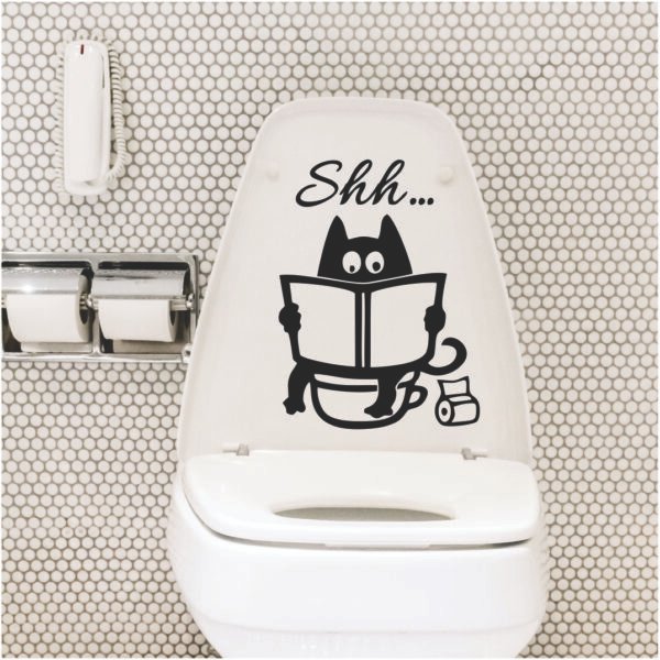 Sh! Gato Vinilo Adhesivo