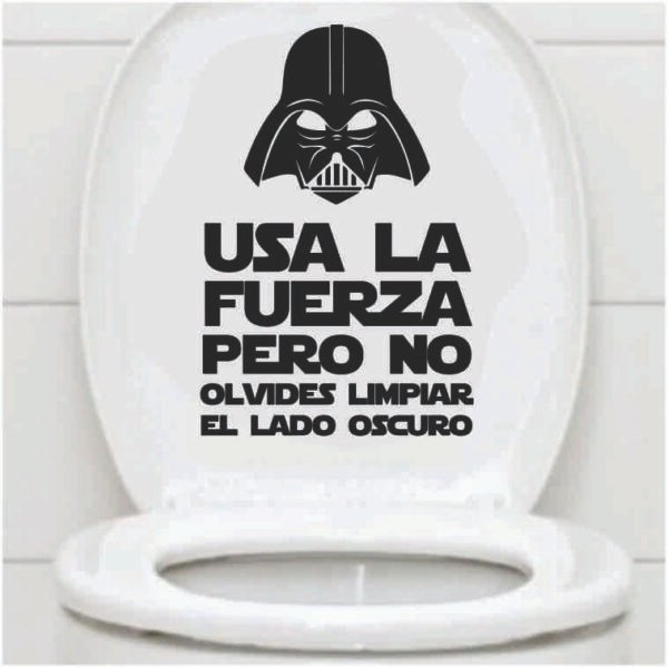 Usa la Fuerza - Adhesivo Baño