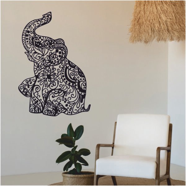 Elefante Mandala - Adhesivo Decorativo