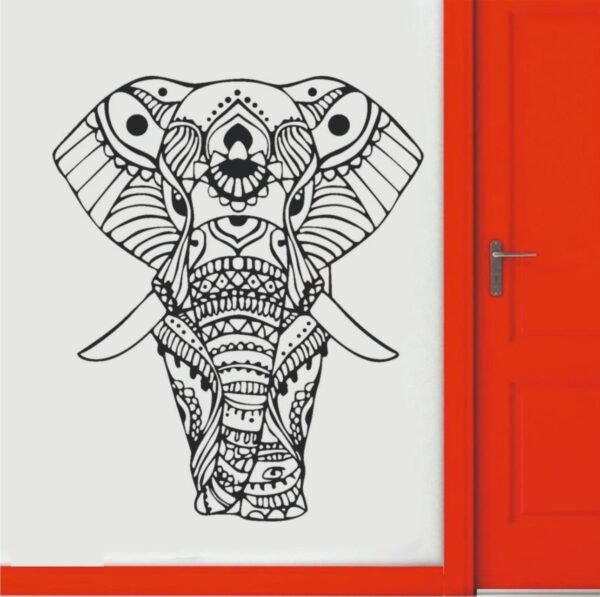 Elefante Mandala - Adhesivo Decorativo