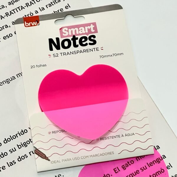 Notas adhesivas trasparentes - rosa