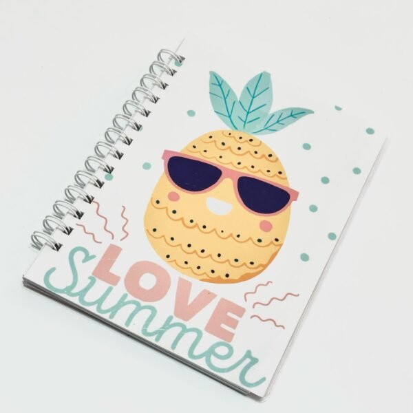 Cuaderno Piña - hojas lisas