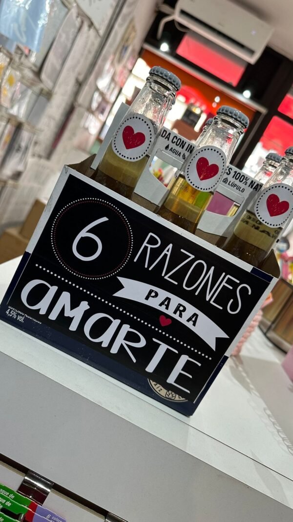 Pack 6 cervezas con frases - Imagen 3