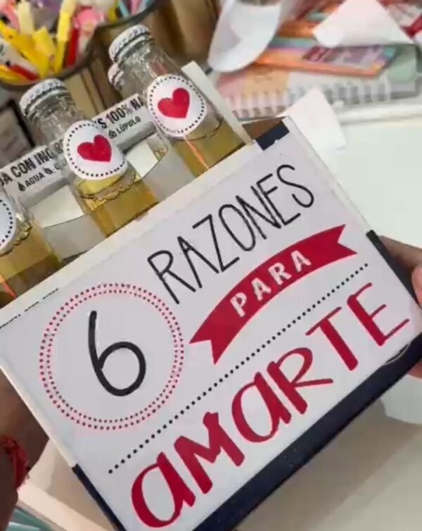 Pack 6 cervezas con frases - Imagen 2
