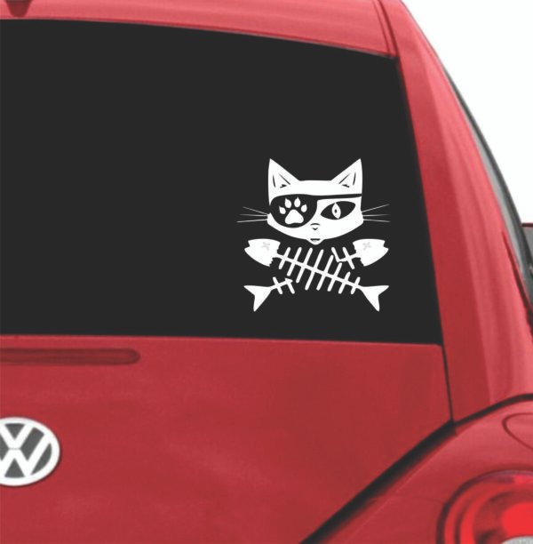Gato Pirata Adhesivo