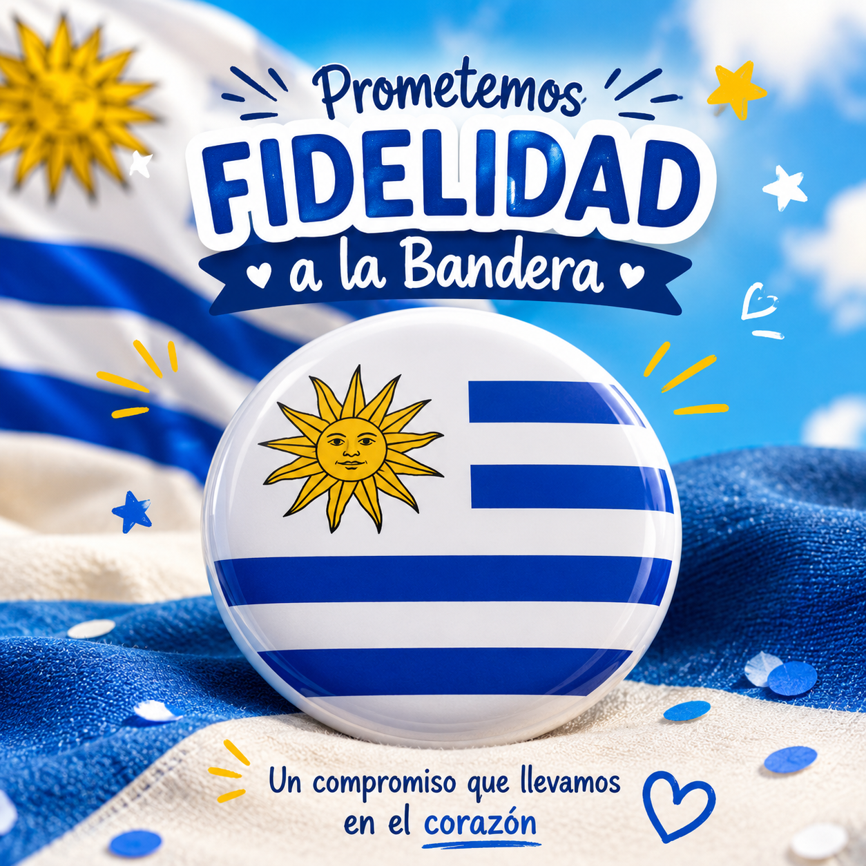 Pins Prendedor Edición Promesa de fidelidad a la bandera 58 mm - 10 unidades - Imagen 6